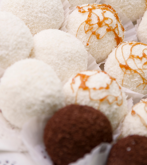 Heidelbeer-Raffaello Dessert