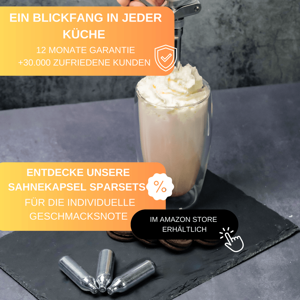 Thiru Sahnekapseln | Bis zu 30% mehr Aufschlagsvolumen