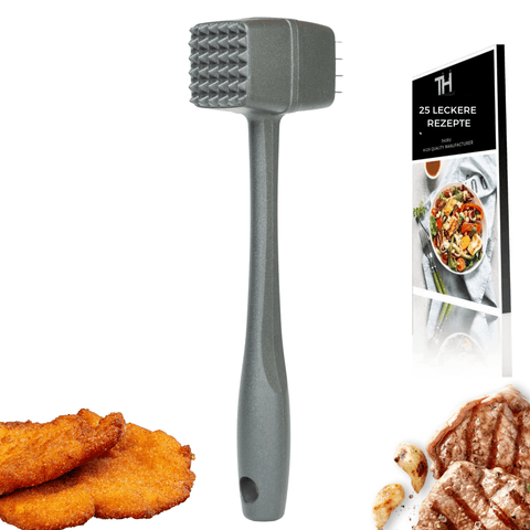 Thiru Fleischhammer - Fleischhammer für Schnitzel, Kotelett, Steak - Made in Germany