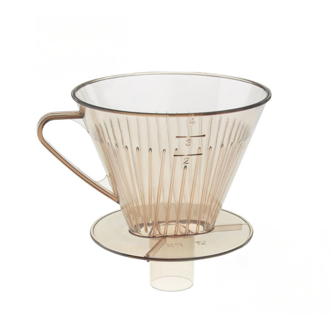Thiru Permanent-Kaffeefilterhalter – Klar, für Filtergröße 4 – sichere