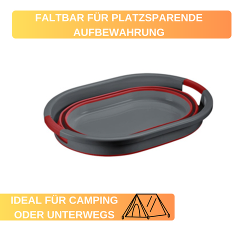 Faltbarer Wäschekorb – 24 L Volumen • mit rutschfesten Griffen • ideal für kleine Räume