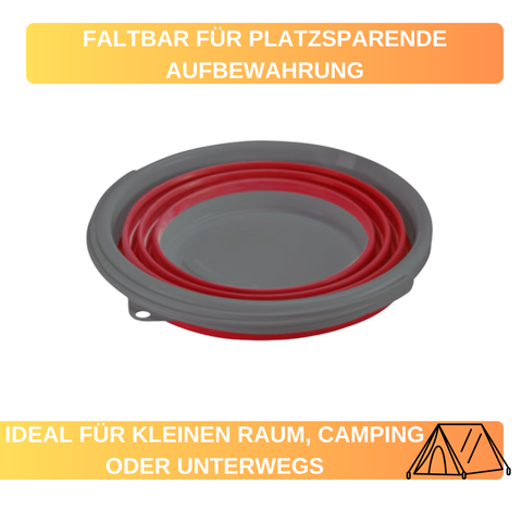 Faltbarer Eimer – 10 L • mit Henkel • platzsparend & ideal für Camping oder kleine Räume