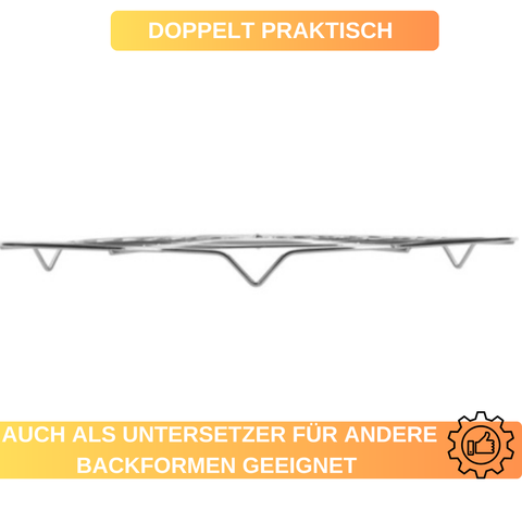 Kuchenauskühler - Abkühlgitter - Ø 32 cm - stabil & verchromt