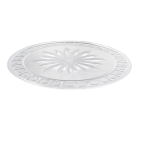 -Servierplatte-Kuchenplatte- Ø 31 cm - Edles Glas-Design - bruchfest & vielseitig