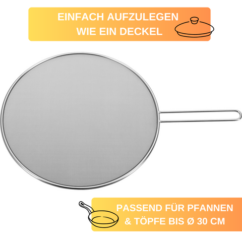 Spritzschutzdeckel