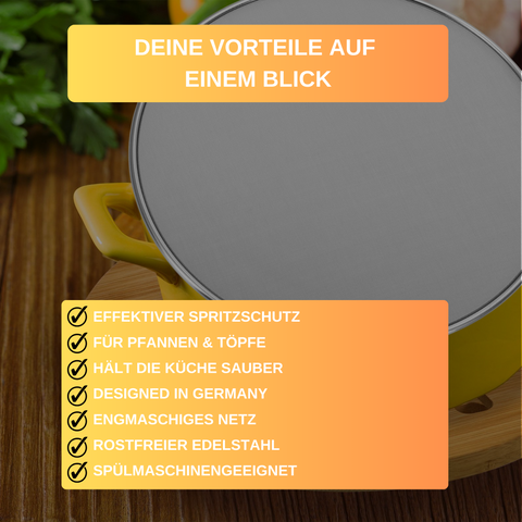 Spritzschutzdeckel