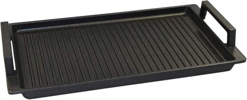 Lieblingspfanne Teppanyaki Grillplatte 41x24 cm I mit Seitengriffen I glatte antihaftbeschichtete Plancha aus Aluminium Guss für alle Herdarten inkl. Induktion & Backofen