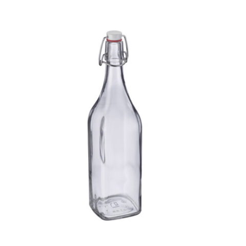 Flasche - Aufbewahrung - Bügelverschlussflasche eckig, 1 l