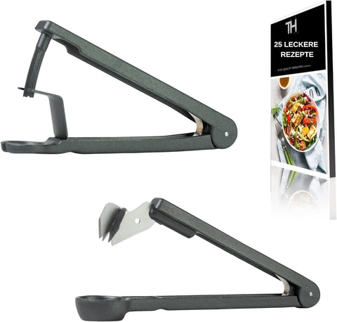Thiru Entkerner mit robustem sternförmigen Entkernstößel, Kirschentkerner, Made in Germany, robuster Entkernstößel, auch für Kirschen mit Stiel