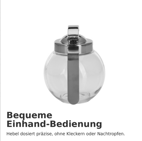 Sahnegießer/Honigspender »Roma« – 250 ml • mit Einhandbedienung & stilvollem Design