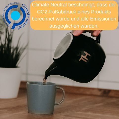 Thiru Teekanne mit Siebeinsatz - 1200ml - Handfertigung - Porzellan