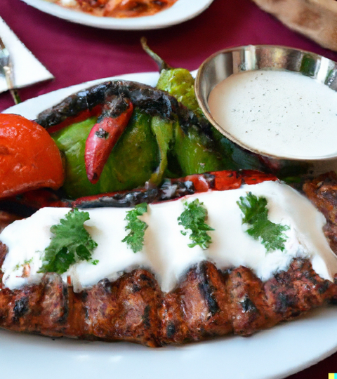 Iskander Kebab - Eine köstliche Kombination aus gegrilltem Fleisch, Joghurt und Tomatensauce