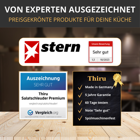 Thiru Premium Pommesschneider – Perfekte Pommes in Sekunden, extra starke Schneidkraft & sicherer Halt