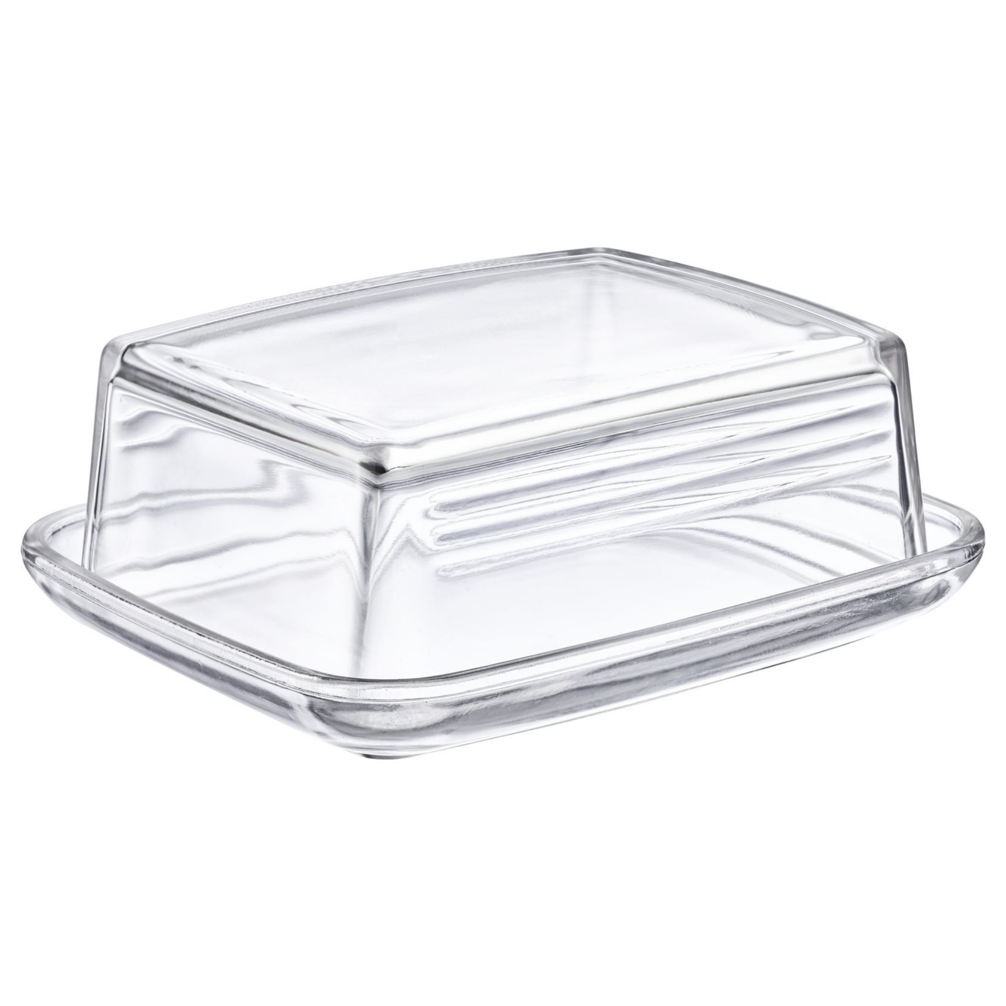 Thiru Butterdose Glas - mit speziellem Deckel-Relief für sicheres Greifen, Glas, (1-tlg)