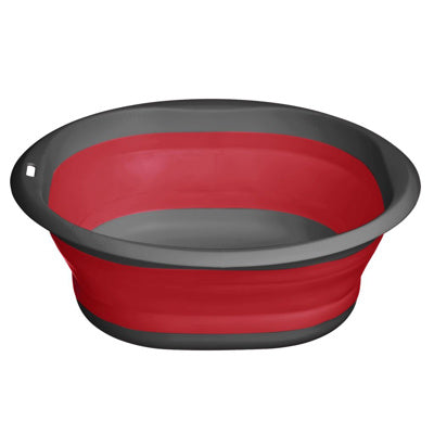 Faltbarer Spülschüssel, Eimer & Wäschekorbmit Henkel • platzsparend & ideal für Camping oder kleine Räume