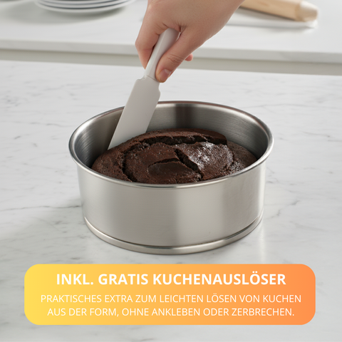 Brotbackform Emaille 35 cm – kratz- & säurefest, hitzebeständig bis 400 °C, inkl. Gratis Kuchenauslöser