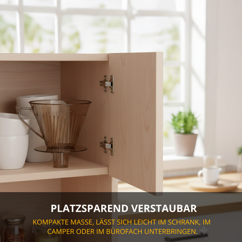 Thiru Permanent-Kaffeefilterhalter – Klar, für Filtergröße 4 – sicherer Halt auf Thermoskannen & Isolierflaschen