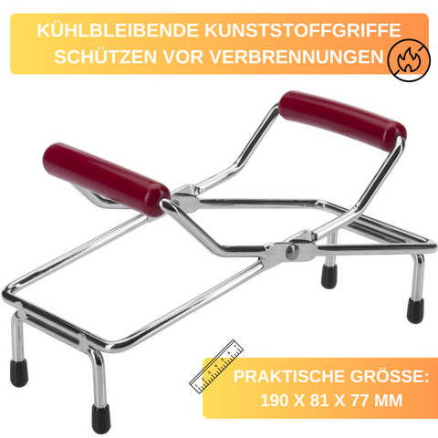 Thiru Glasheber, verchromt für unterschiedliche Glasformen und -größen