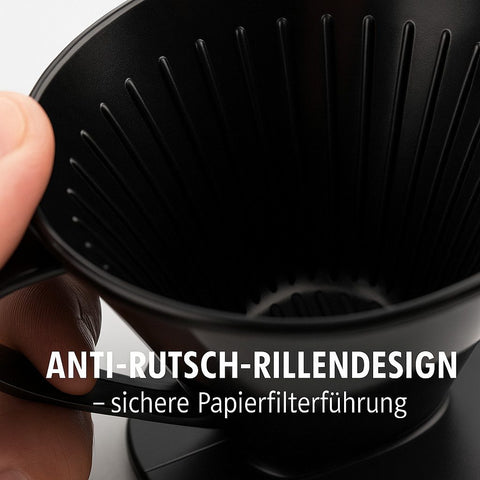 Thiru Kaffeefilterhalter– Handfilter für Papierfilter Größe 4, für Tassen & Kannen