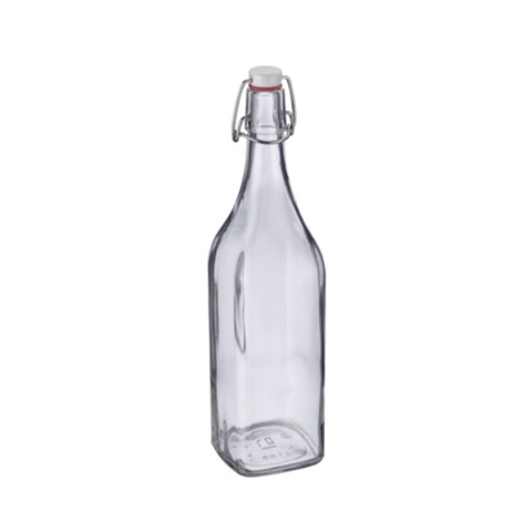 Flasche - Aufbewahrung - Bügelverschlussflasche eckig - 500 ml