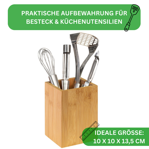 aufbewahrung besteck Thiru Utensilienhalter aus Bambus