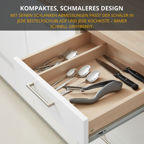 Thiru Spargelschäler – Doppelschäler mit 2-Klingen­System für Spargel, Möhren & Langgemüse