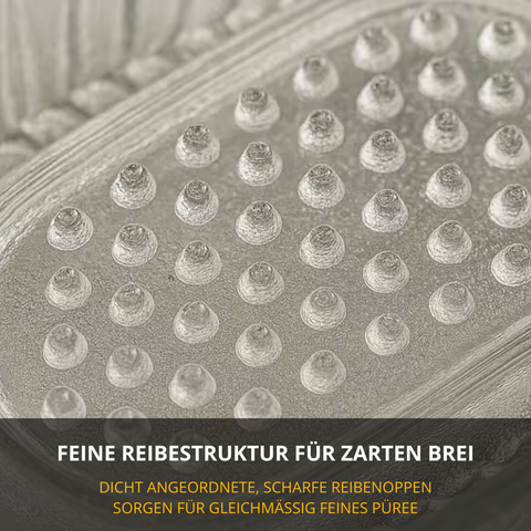 Thiru Multireibe – Apfelreibe 140 ml aus Glas, ideal für Babynahrung, Obst & Gemüse