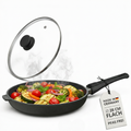 Lieblingspfanne Bratpfanne 24-28 cm Ø - flach oder hoher Rand - Für alle Herdarten & Induktion - PFAS-frei mit 4D Antihaft-Veredelung - für krosses Anbraten & Röstaromen - 100 Tage testen - inkl. E-Book