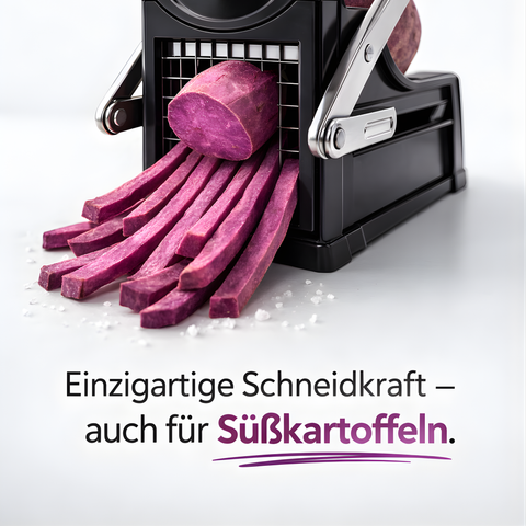 Thiru Premium Pommesschneider – Perfekte Pommes in Sekunden, extra starke Schneidkraft & sicherer Halt