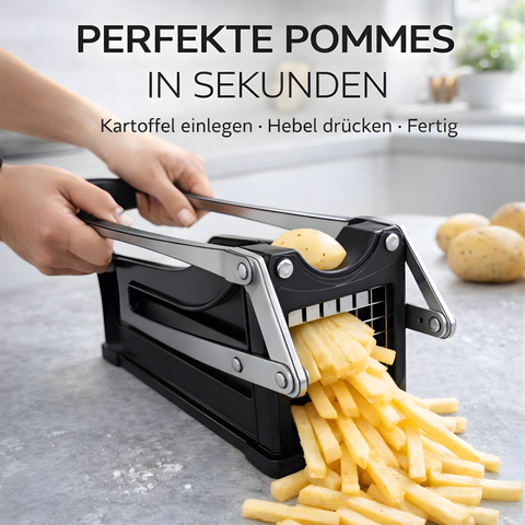 Thiru Premium Pommesschneider – Perfekte Pommes in Sekunden, extra starke Schneidkraft & sicherer Halt