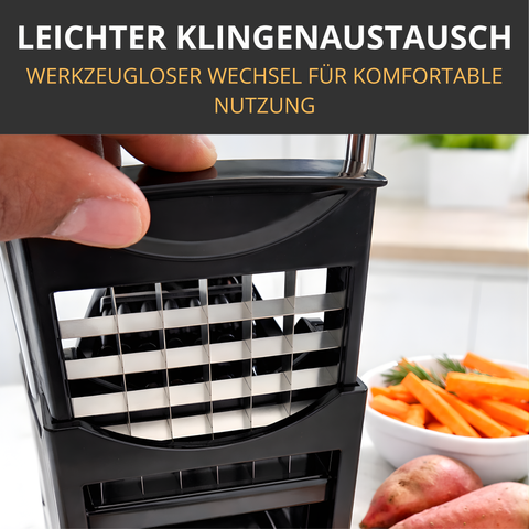 Thiru Premium Pommesschneider – Perfekte Pommes in Sekunden, extra starke Schneidkraft & sicherer Halt