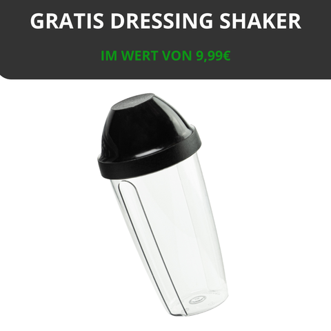 Thiru Salatschleuder 5L - BPA FREI - 2in1 Schleuder & Salatschüssel - Ausgezeichnet mit Note sehr gut