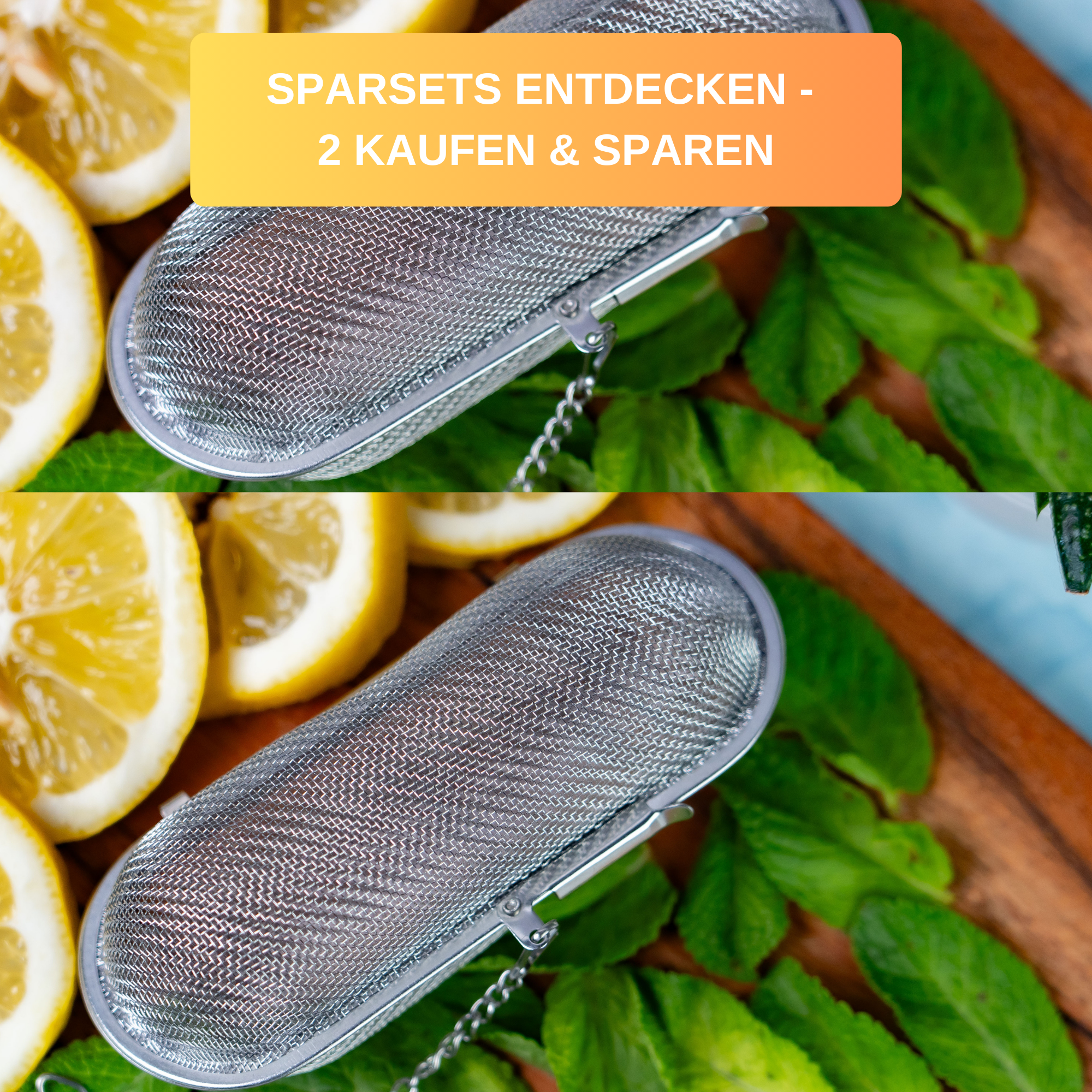 Edelstahl-Gewürzsieb Mit Kette – 0,7 Liter, Feinmaschig, Zum Aufhängen An Topfrand | Für Tee, Suppe & Brühe