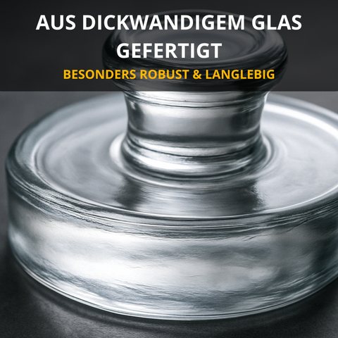 Thiru Premium Fermentiergewichte 4er-Set Ø 7–8 cm – Glasgewichte für Einmachgläser, hygienisch & geruchsneutral – ideal für Kimchi, Sauerkraut & Co.