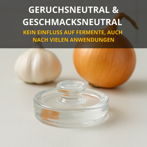 Thiru Premium Fermentiergewichte 4er-Set Ø 7–8 cm – Glasgewichte für Einmachgläser, hygienisch & geruchsneutral – ideal für Kimchi, Sauerkraut & Co.