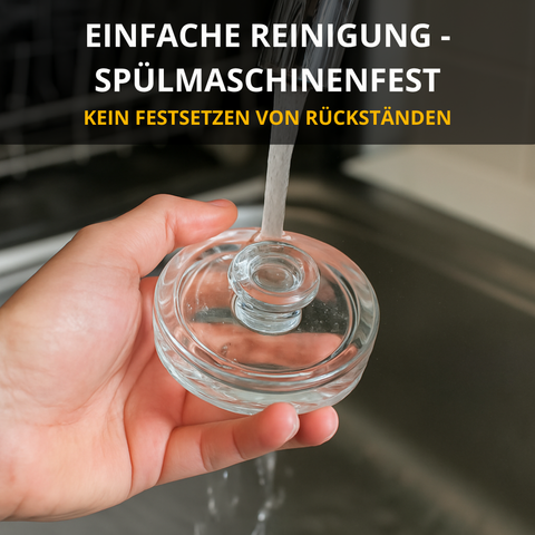 Thiru Premium Fermentiergewichte 4er-Set Ø 7–8 cm – Glasgewichte für Einmachgläser, hygienisch & geruchsneutral – ideal für Kimchi, Sauerkraut & Co.