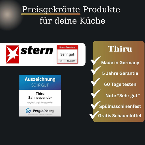 Thiru Müslibecher 2-in-1 700 ml – auslaufsicher (500 + 200 ml), mikrowellen- & tiefkühlgeeignet, BPA-frei – Midnight Edition