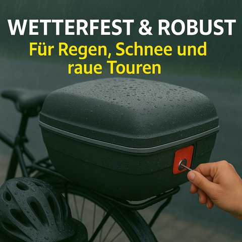 Touring-Tresor 14 L – abschließbarer Fahrradkoffer, wasserdicht, für Gepäckträger