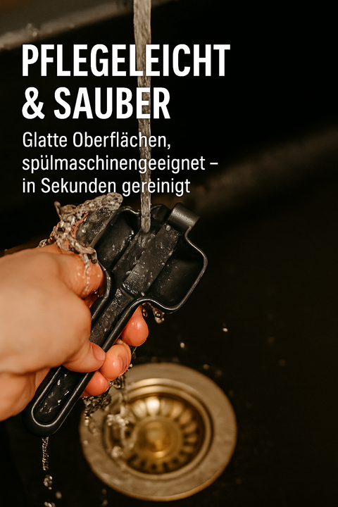 Thiru Eiszerkleinerer - Manueller Crushed Ice Maker für Eiswürfel, Slushy & Cocktails – Midnight Edition