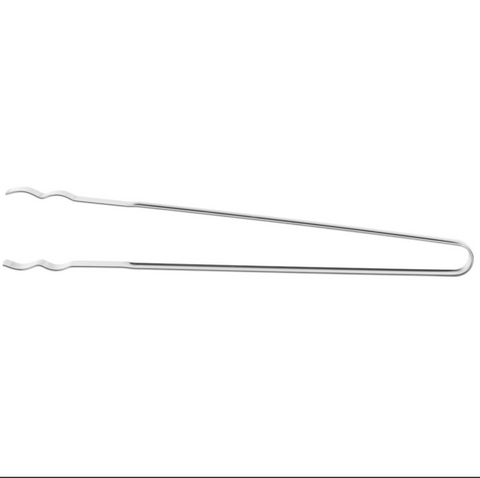 Thiru Grillzange gerade 36 cm – Edelstahl-Zange einteilig geformt mit rutschfestem Greifsystem