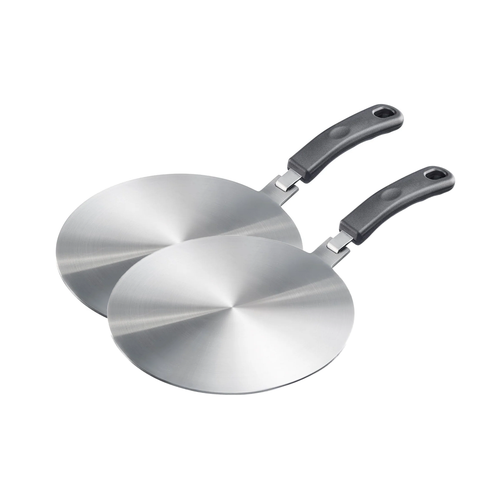 Thiru Einzel-Induktionskochplatte Adapter für nicht-magnetische Töpfe und Pfannen mit abnehmbaren Griff