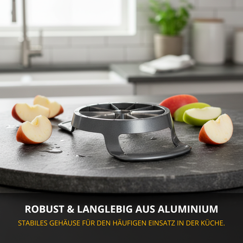 Thiru Obstschneider – Apfel- & Birnenteiler, 10 gleichmäßige Stücke, Kerngehäuse-Entfernung in einem Schritt